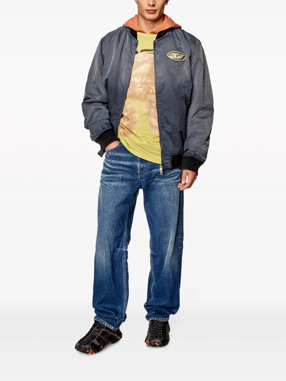 Vestes Bomber J-Kepes Diesel Bleu Homme