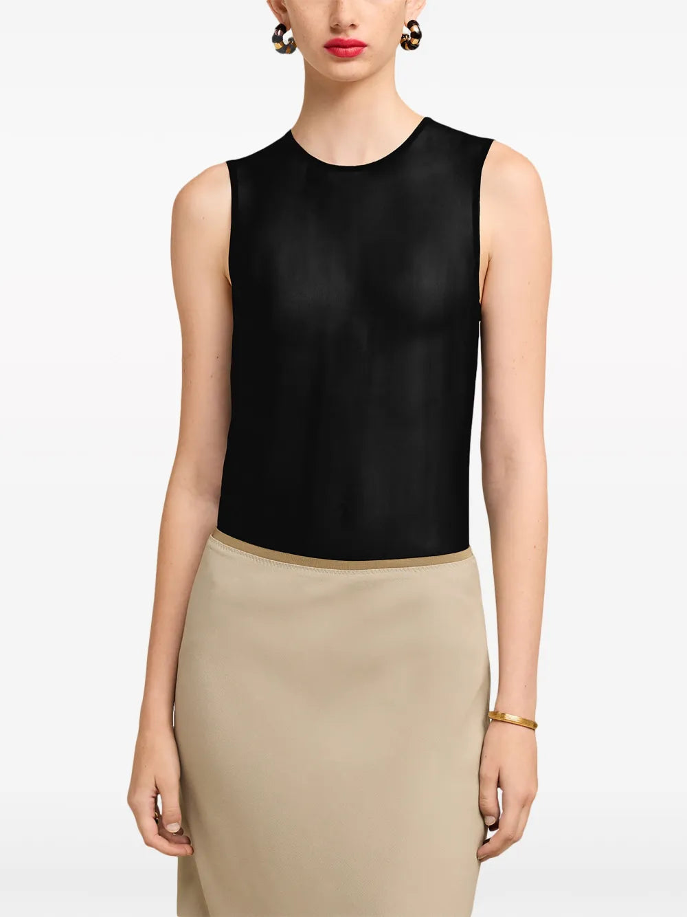 Tops Top de Seda Ami PARIS Preto Femme