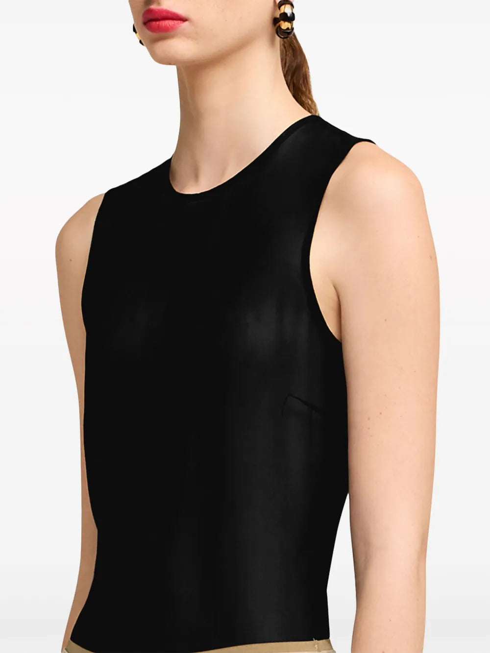Tops Top de Seda Ami PARIS Preto Femme