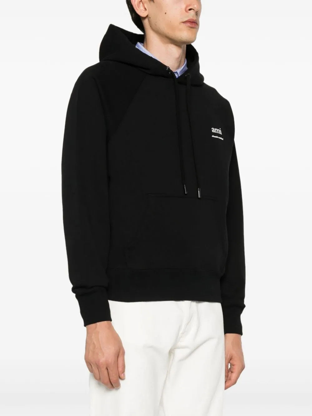Moletons Moletão com Logo Ami PARIS Preto Unissex
