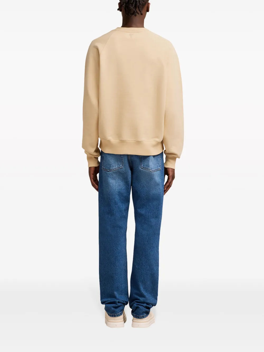 Sudaderas Sudadera Bordada Ami Ami PARIS Beige Unisexo