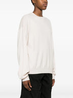 Maille Pull à logo Coperni Beige Femme