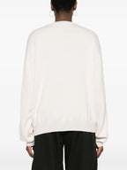Maille Pull à logo Coperni Beige Femme