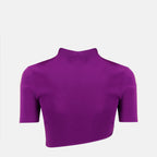 Image of the Top Maparadita purple top by Christopher Esber for Women - Spring-Summer 2026 - Back View