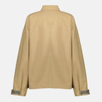 Imagem do corta-vento bege da marca Miu Miu para Mulheres - Temporada Primavera-Verão 2026 - Vista Traseira