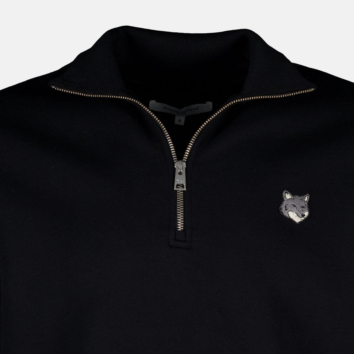 Sweatshirts Sweat zippé noir Maison Kitsune Noir Homme