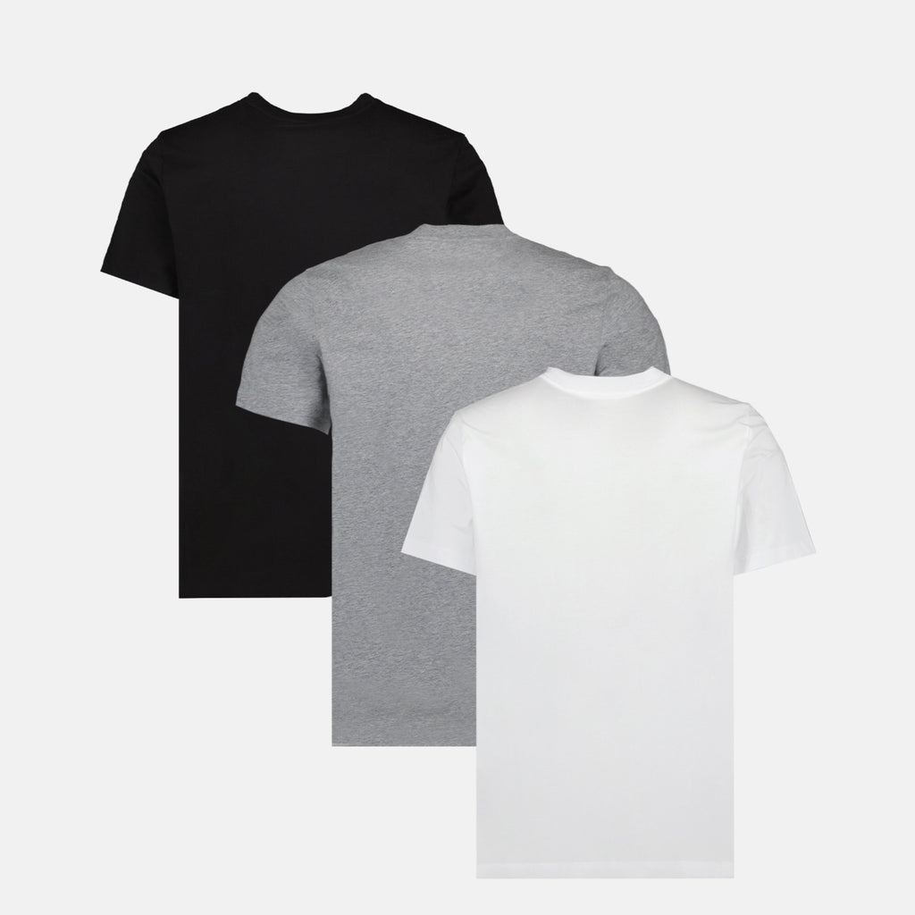 T-shirts Lot de 3 t-shirt à logo Moncler Gris Homme