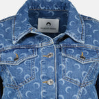 Immagine della Giacca in Jeans Moon di Marine Serre per Donna - Stagione Autunno-Inverno 2025 - Vista Dettagliata_2