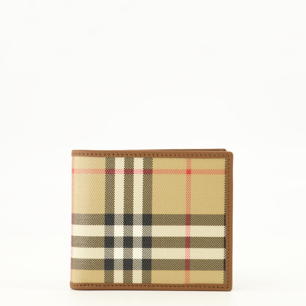 Petite maroquinerie Check Fold Wallet Burberry Marron Homme