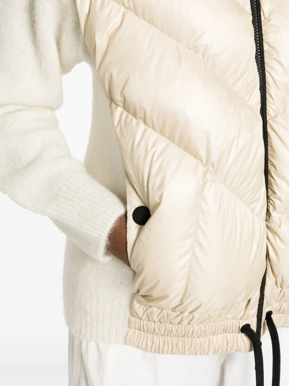 Giacche Giacca Bi-Materica Moncler Grenoble Beige Femme
