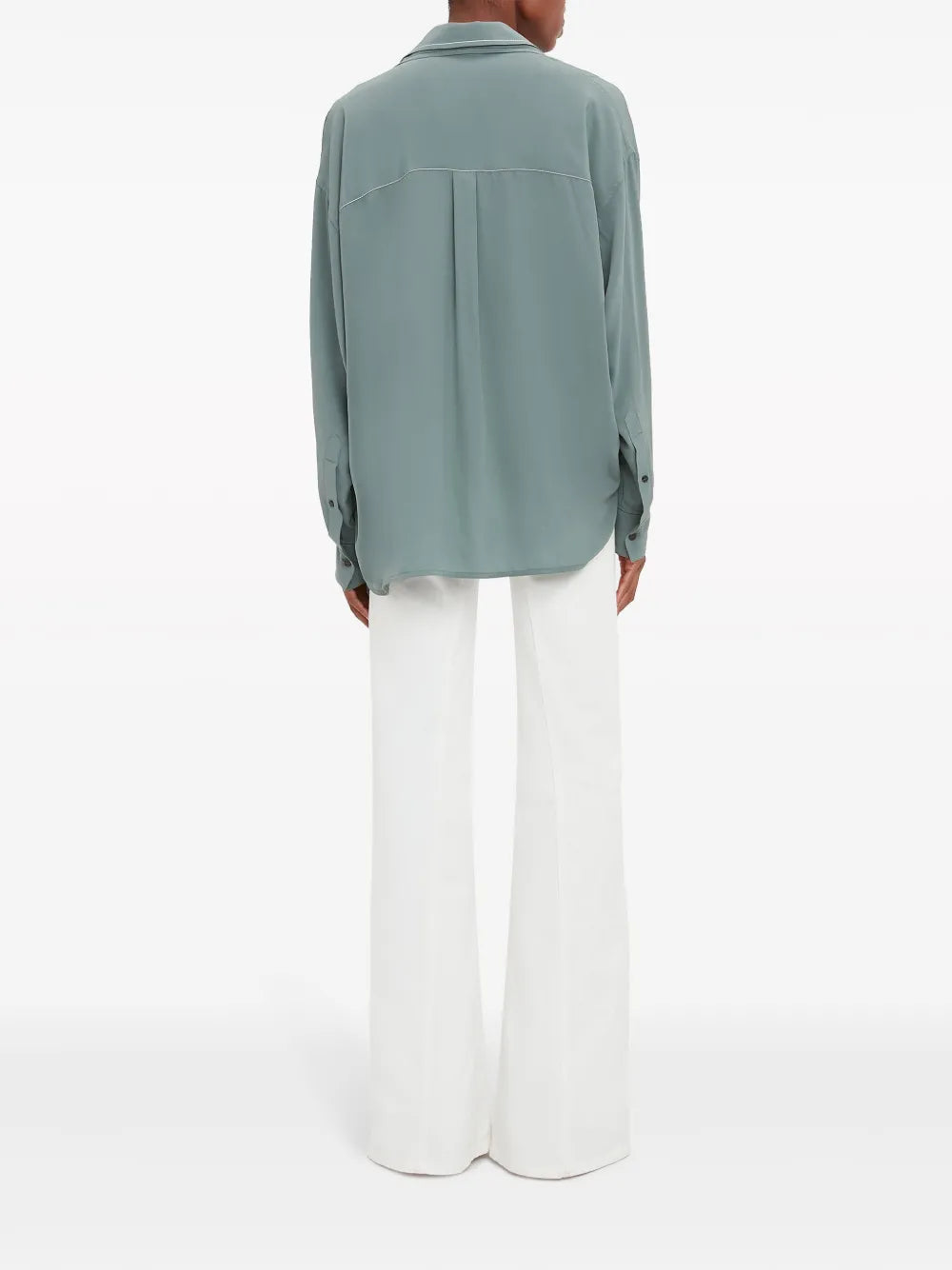 Camisas Blusa Forrada Victoria Beckham Azul Femme