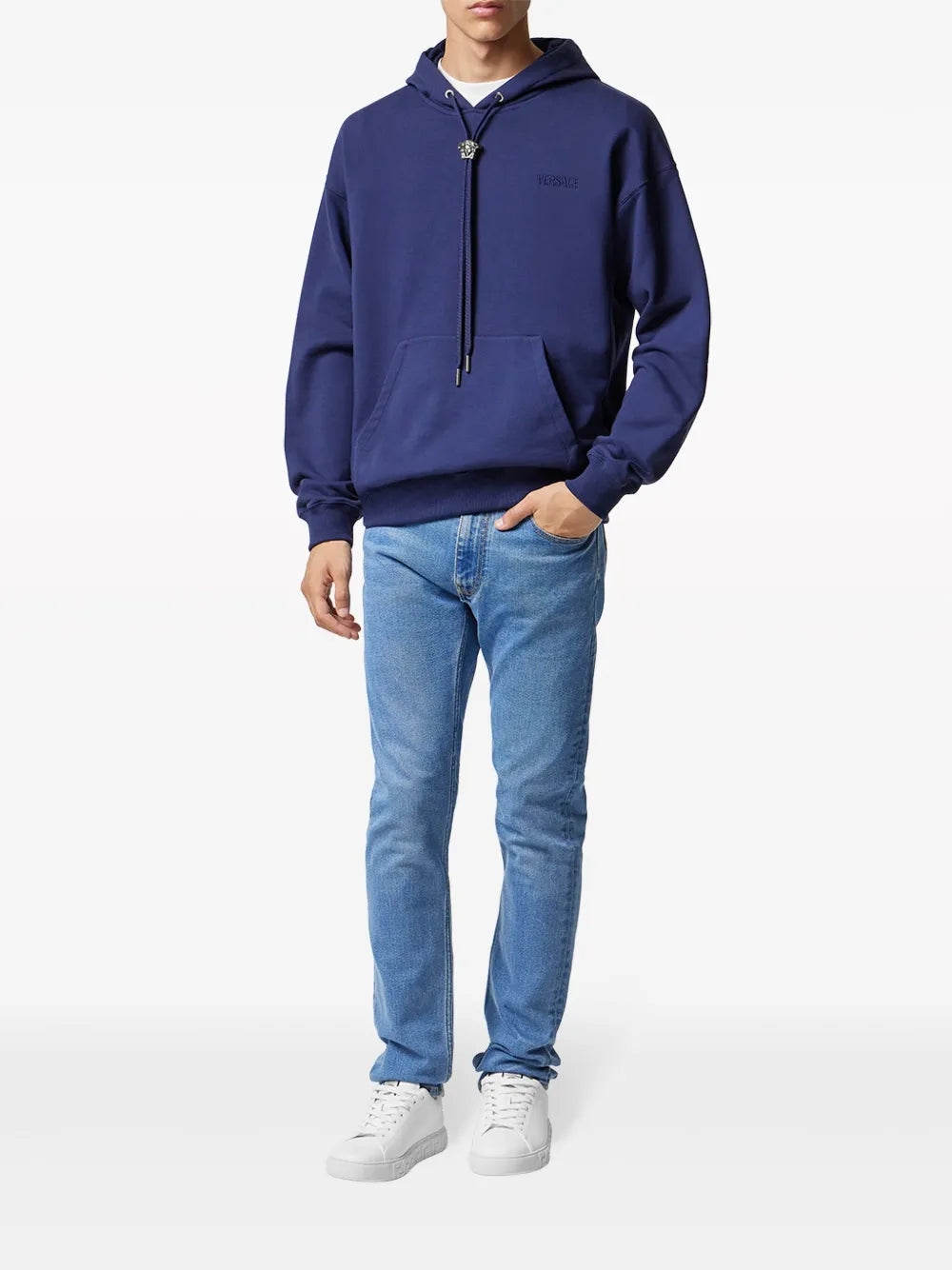 스웨트셔츠 라 메두사 스웨트셔츠 Versace 진한 파란색 Homme