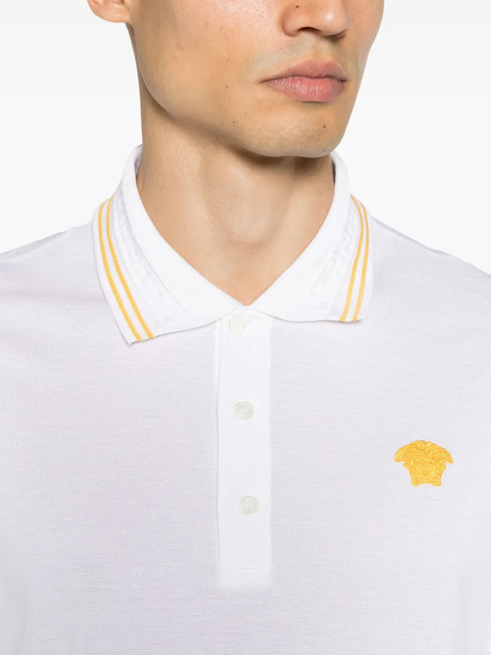 Polos Medusa Polo Versace Blanco Homme