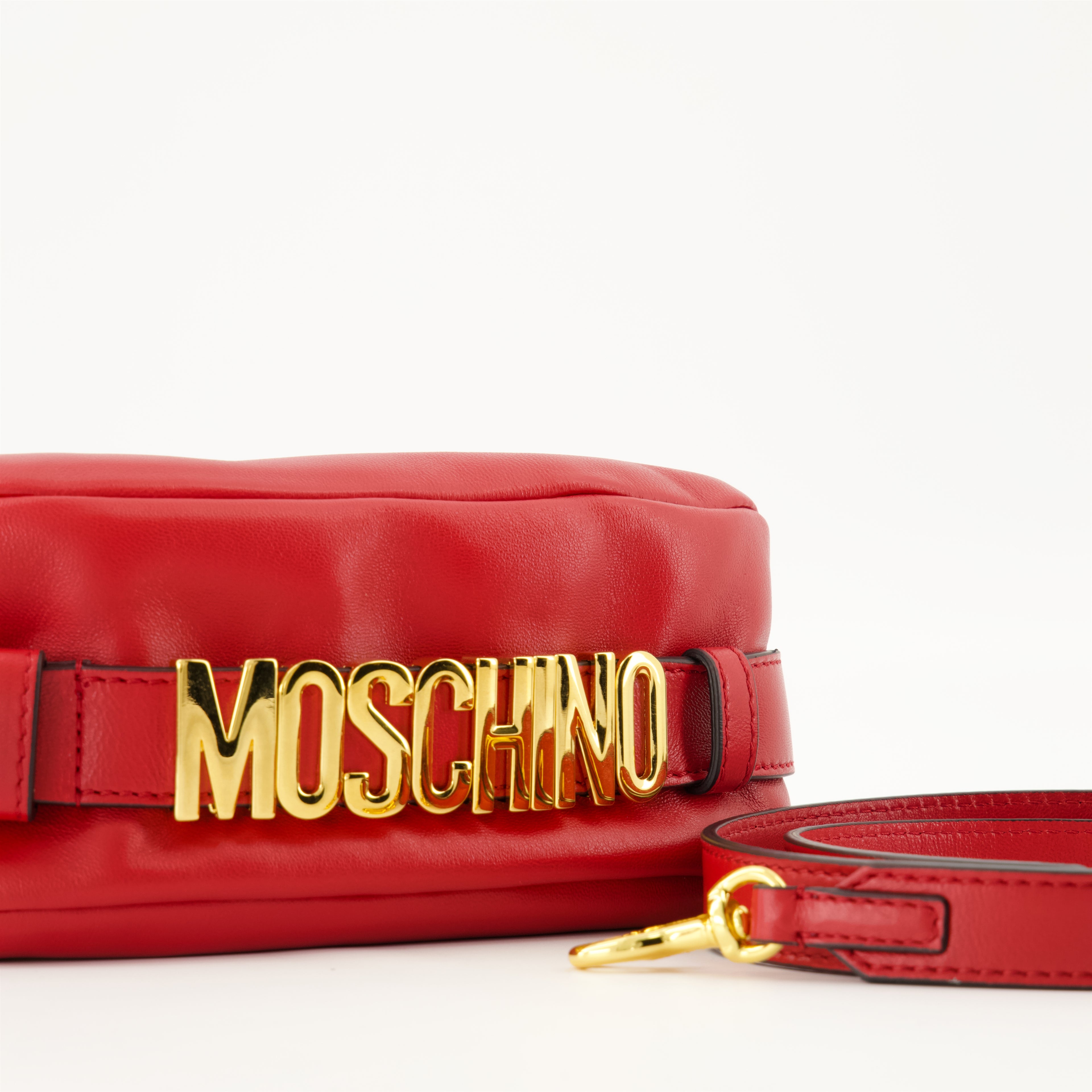 Sacs à main et épaule Sac Handle Me en cuir Moschino Rouge Femme