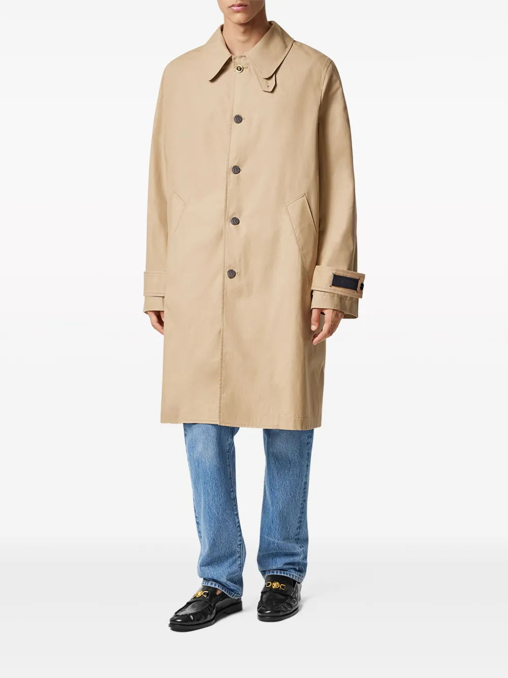 Manteaux Manteau à empiècement Barocco Versace Beige Homme