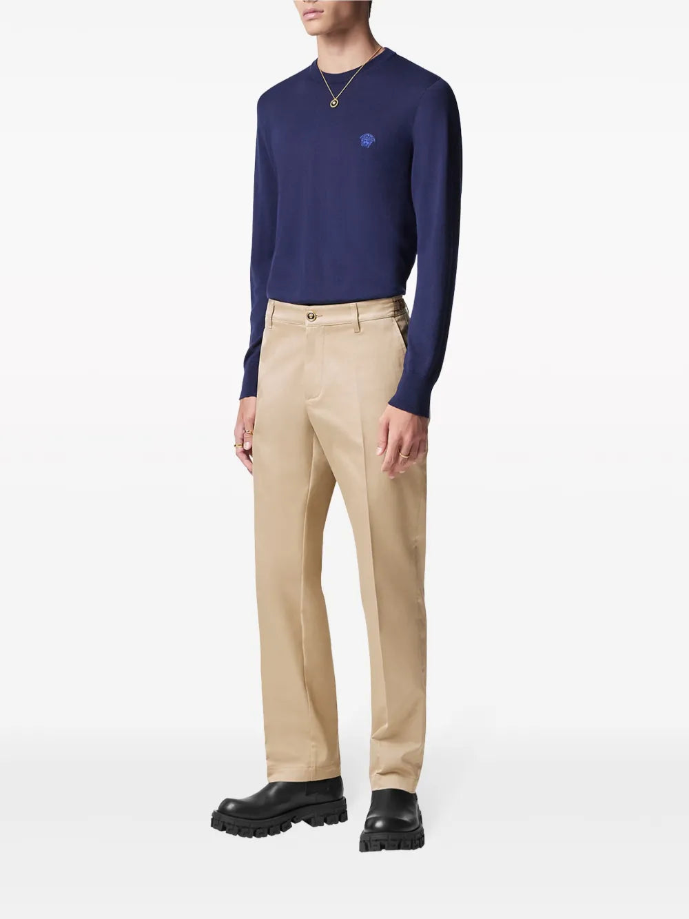 팬츠 스트레이트 레그 바지 Versace 베이지 Homme