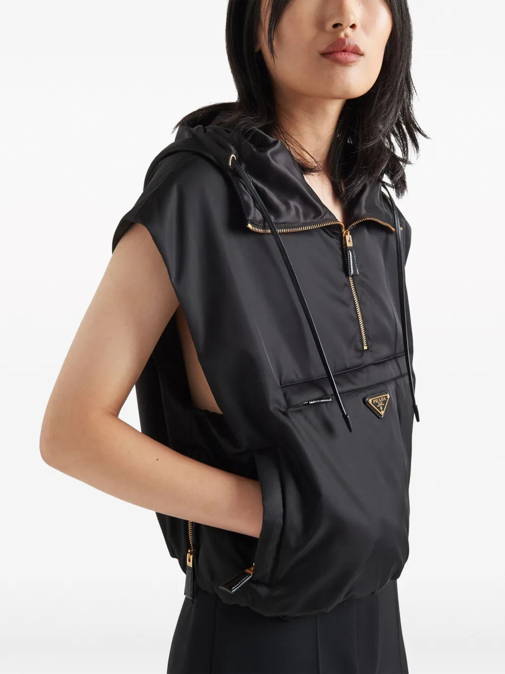 Giacche Gilet Senza Maniche Prada Nero Femme
