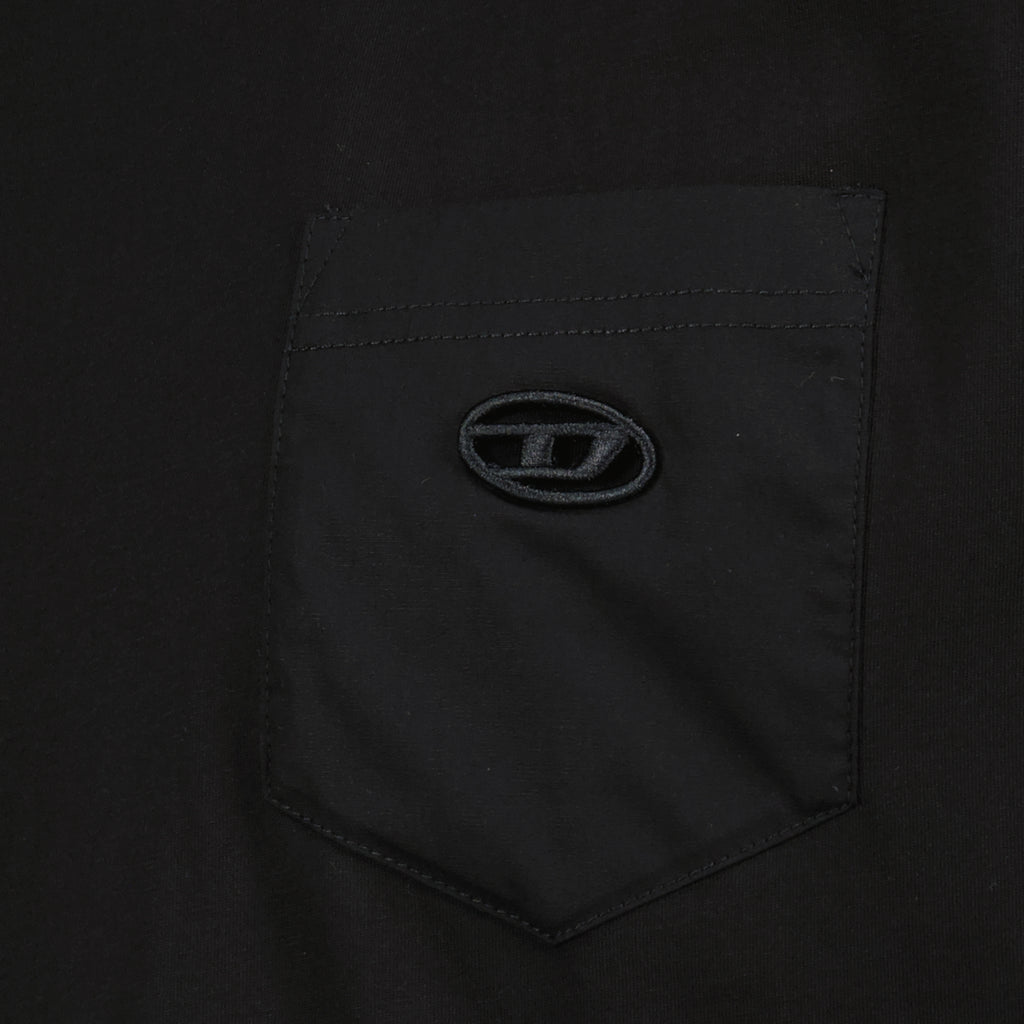 Image de l'article T-shirt T-Norm noir de la marque Diesel pour Homme - Saison Printemps-Été 2026 - Vue détaillée_1