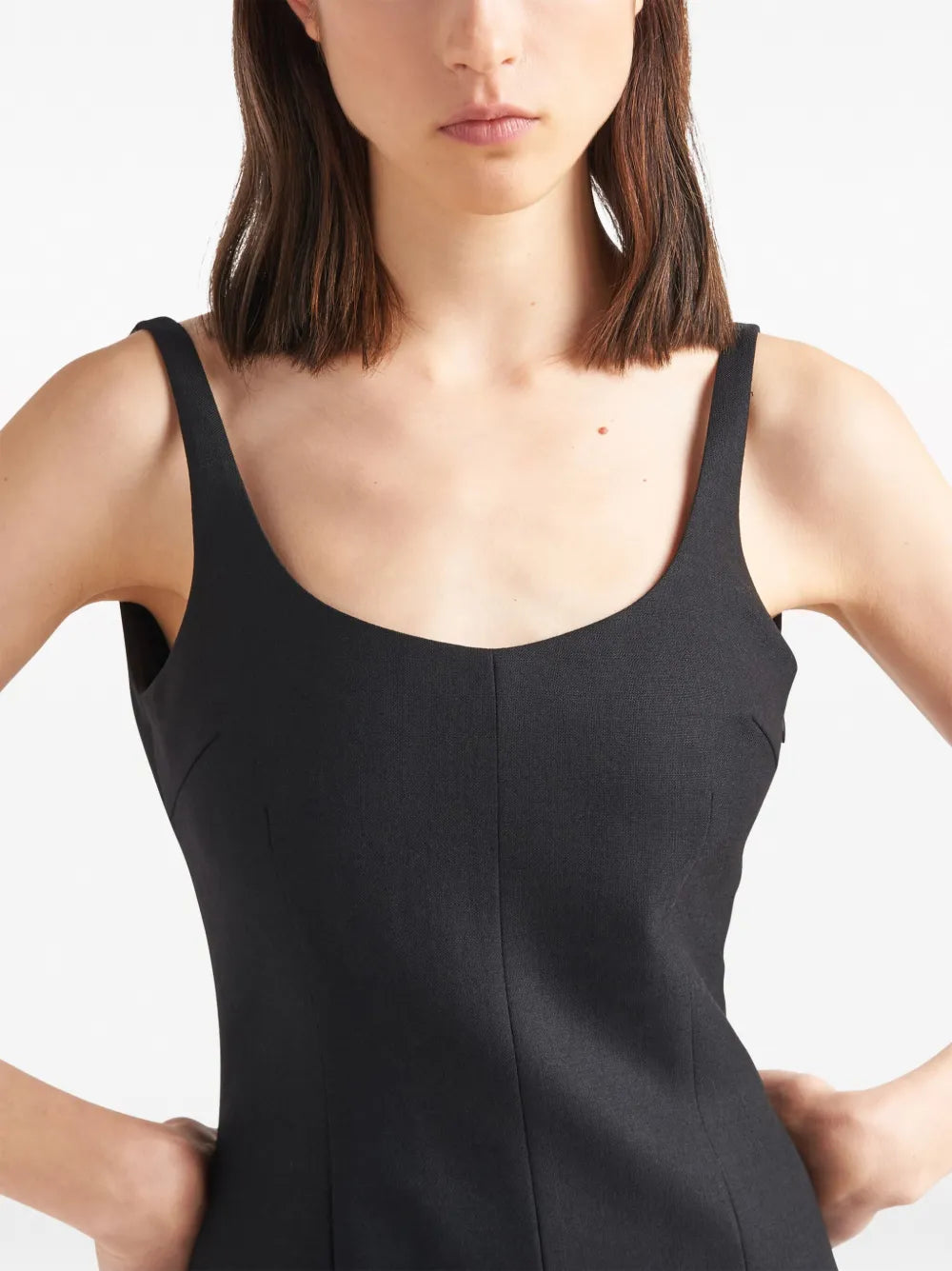 Robes Robe courte Prada Noir Femme