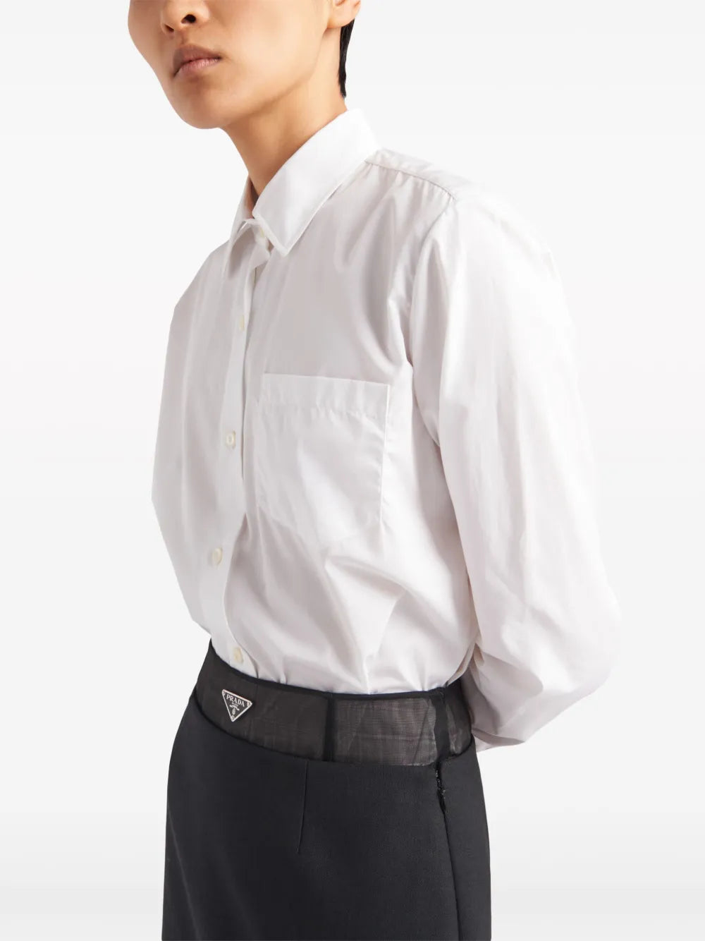 Röcke Woll- und Crinoline-Rock Prada Schwarz Femme