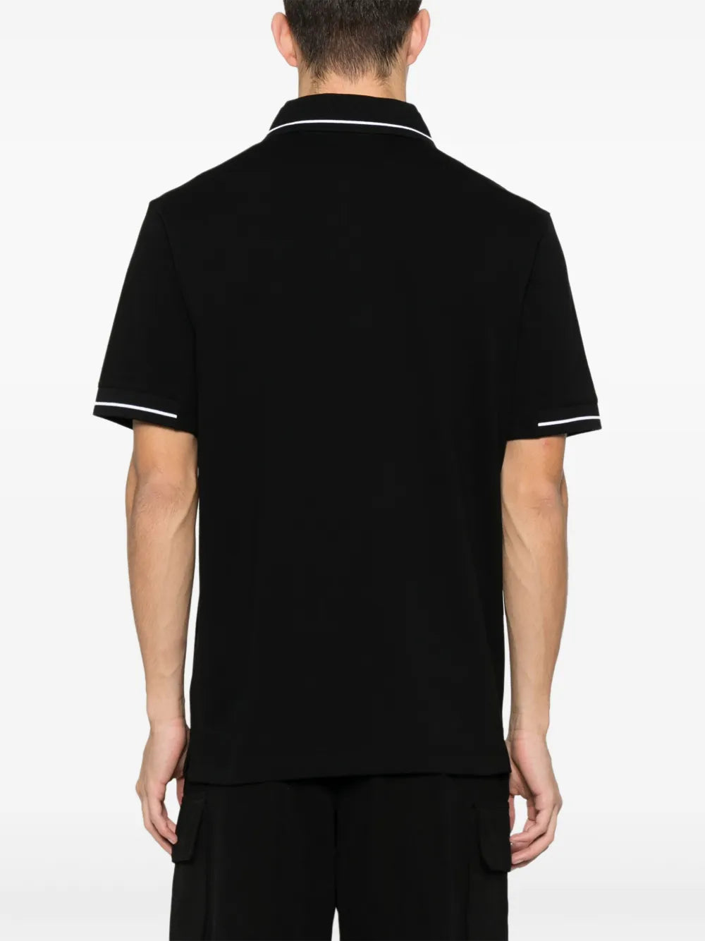 Polos Polo con Logo y Detalles Moncler Negro Homme