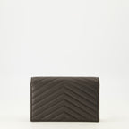 Image de l'article Sac Monogramme crossbody marron de la marque Saint Laurent pour Femme - Saison Printemps-Été 2026 - Vue de Dos