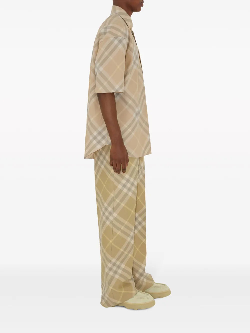 Camisas Camisa Xadrez Burberry Bege Homme