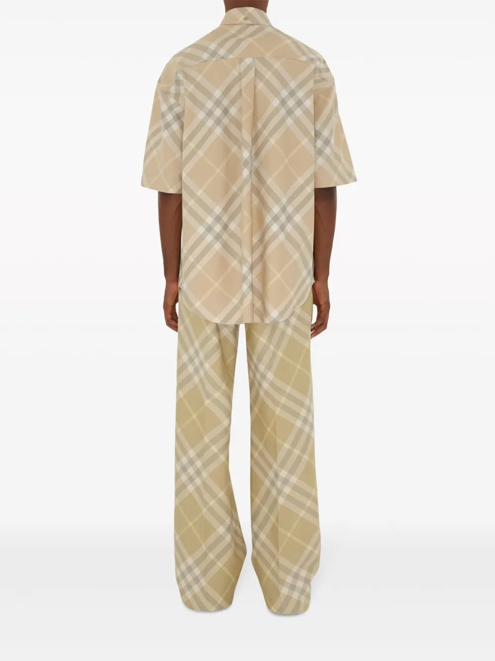 Camisas Camisa Xadrez Burberry Bege Homme