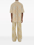 Camisas Camisa Xadrez Burberry Bege Homme