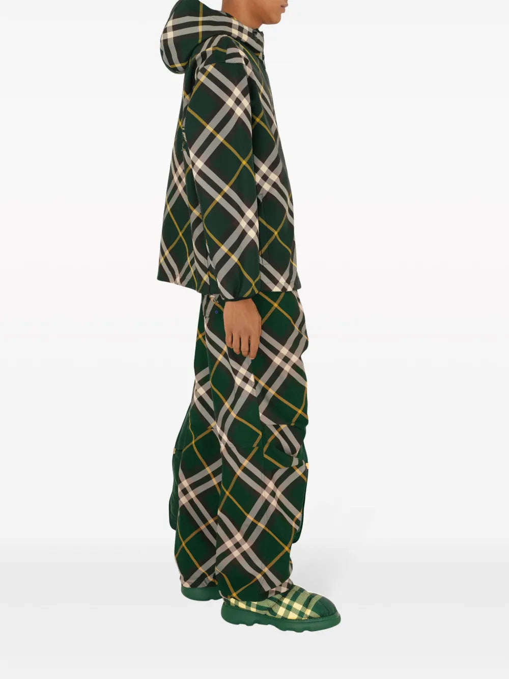 Jaquetas Corta-Vento Xadrez EKD Burberry Verde Homme