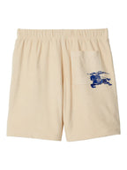 Shorts Calções de Algodão EKD Burberry Bege Homme