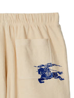 Shorts Calções de Algodão EKD Burberry Bege Homme