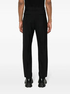 Pantalones Pantalones con Cinturón Sacai Negro Homme
