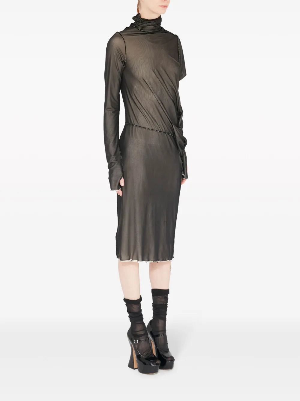 Robes Robe asymétrique Maison Margiela Noir Femme