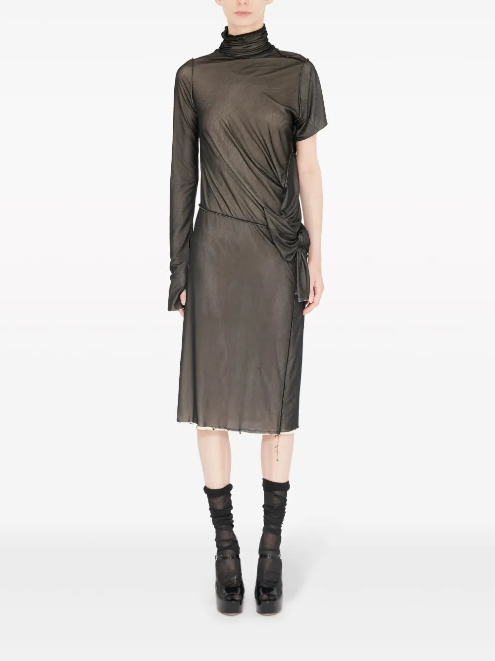 Robes Robe asymétrique Maison Margiela Noir Femme