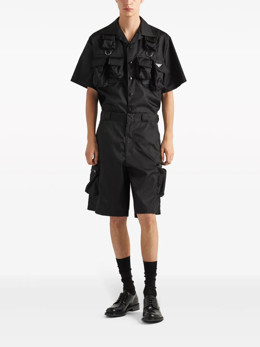 Shorts Short Cargo Prada Noir Homme