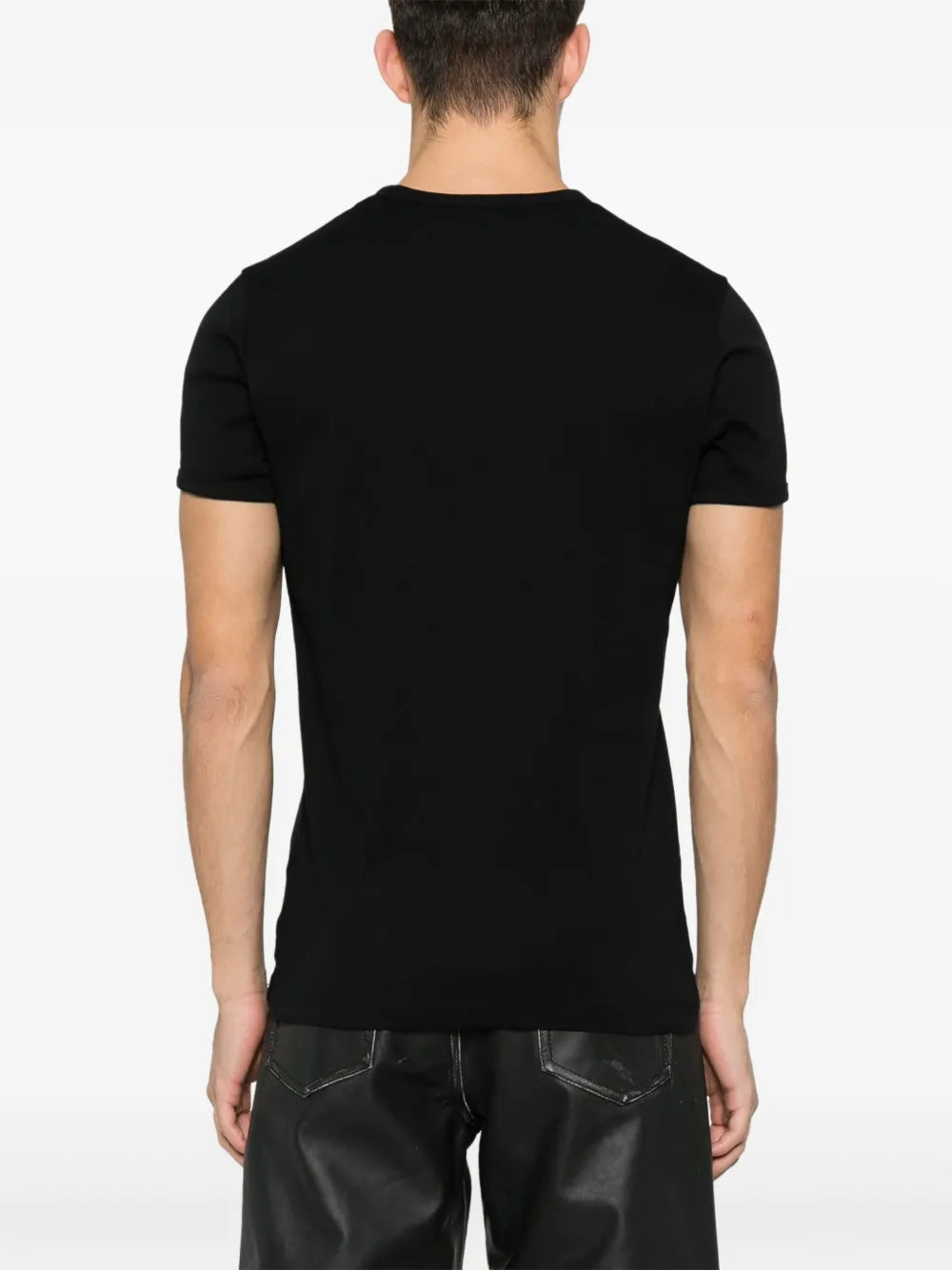T-shirts T-shirt contraste Réédition Courrèges Noir Homme