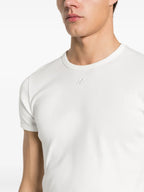 T-shirts T-shirt contraste Réédition Courrèges Blanc Homme