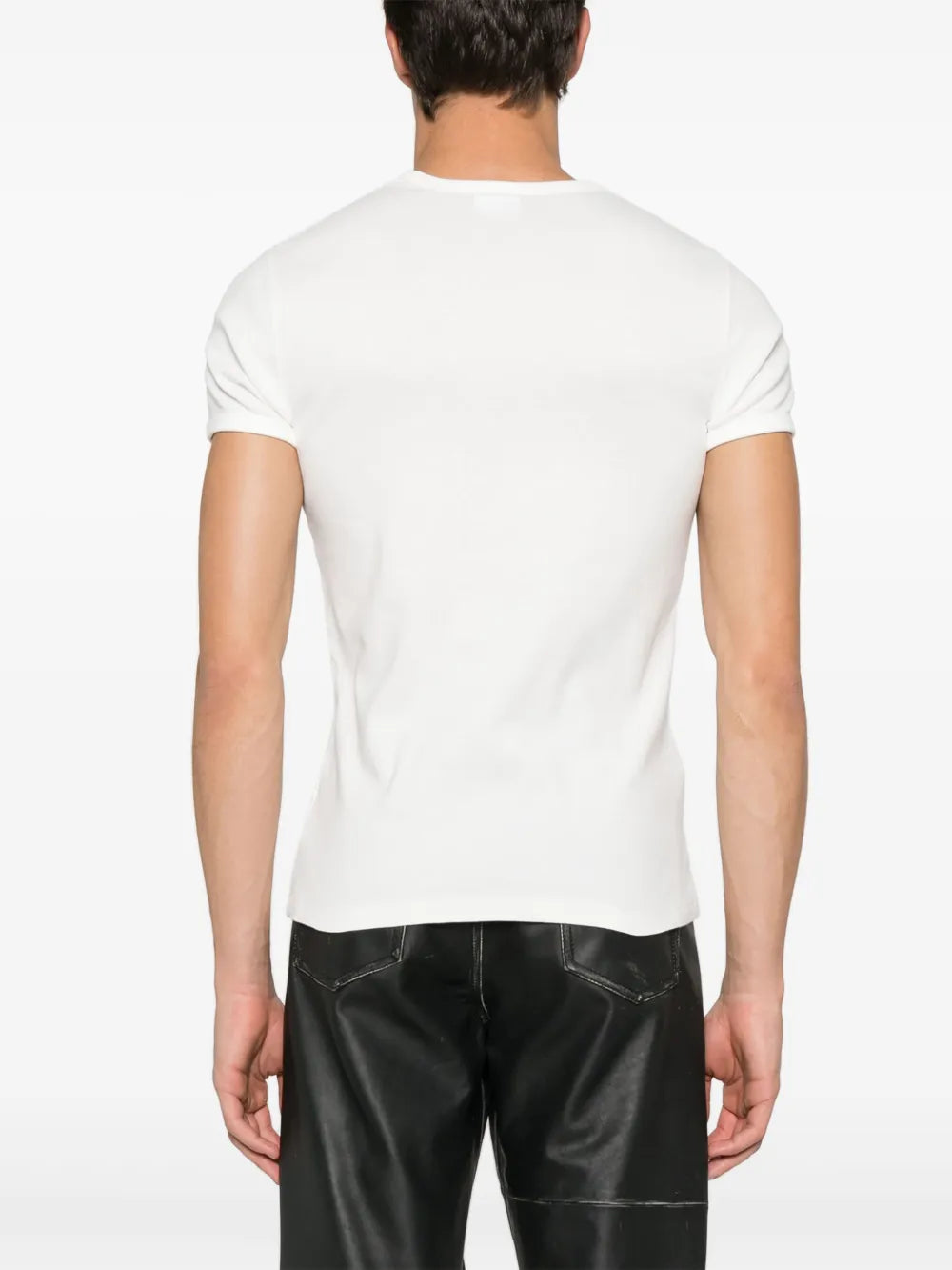 T-shirts T-shirt contraste Réédition Courrèges Blanc Homme