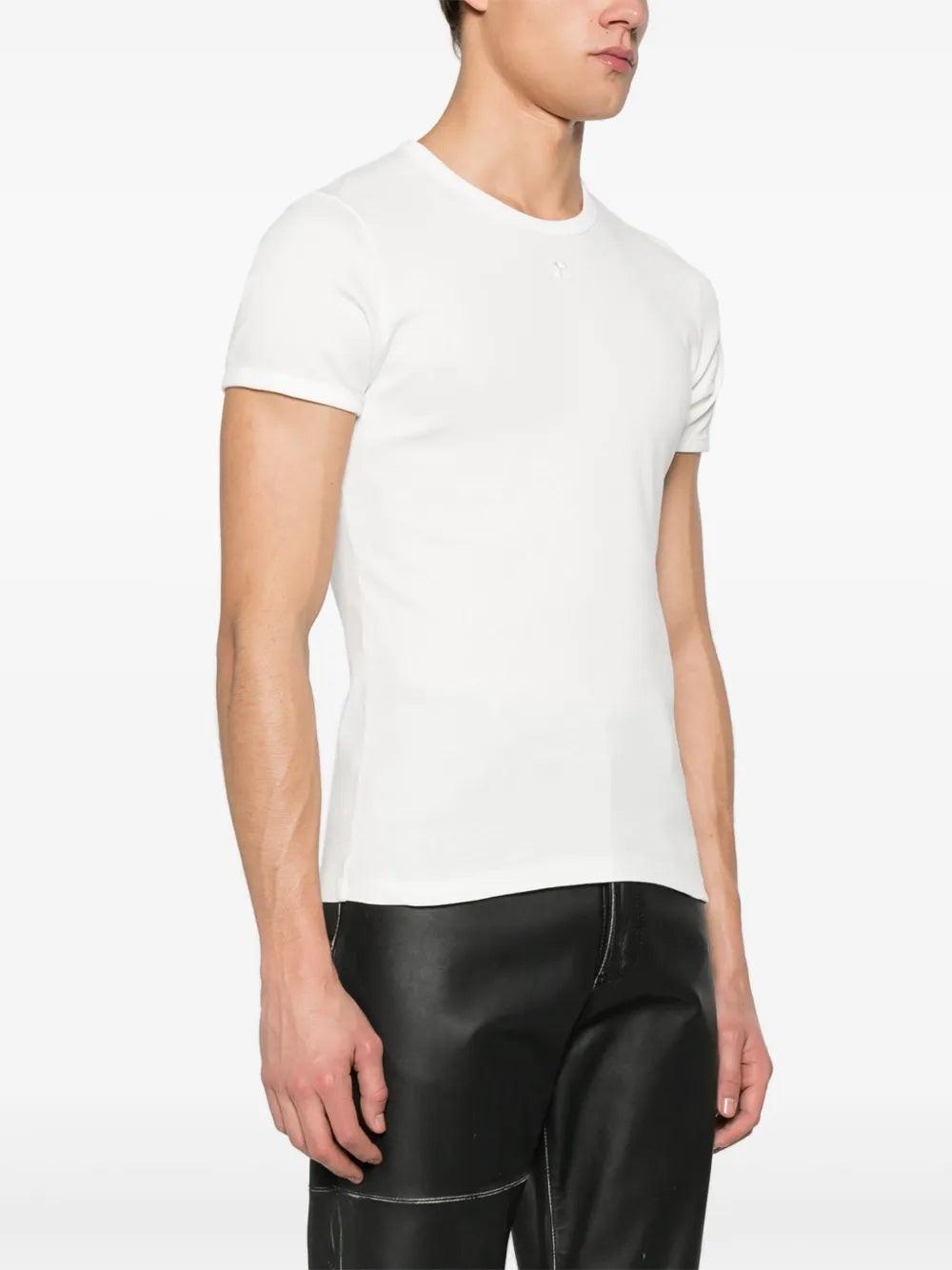 T-shirts T-shirt contraste Réédition Courrèges Blanc Homme
