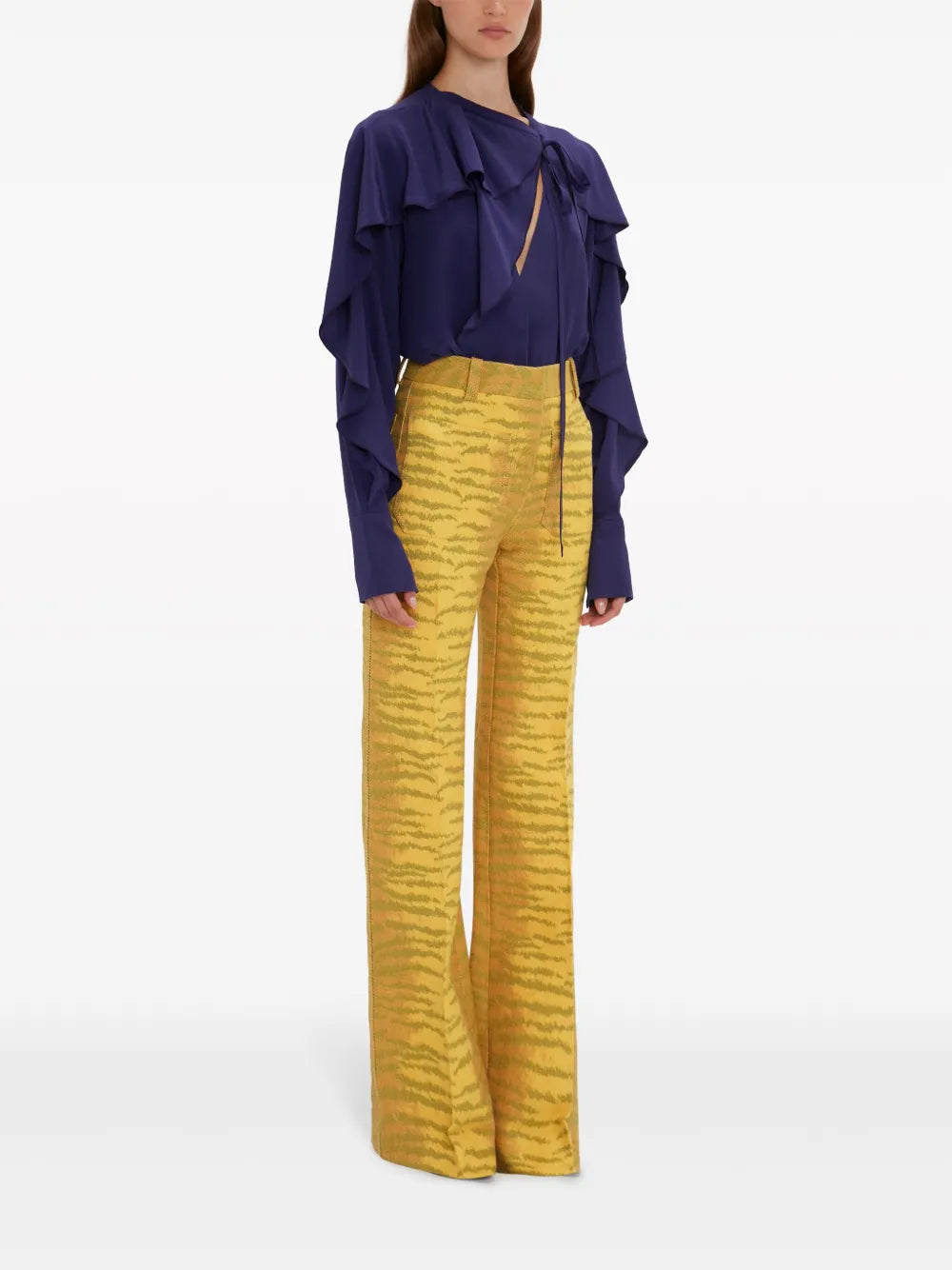 トップス ロマンティックブラウス Victoria Beckham 紫 女性