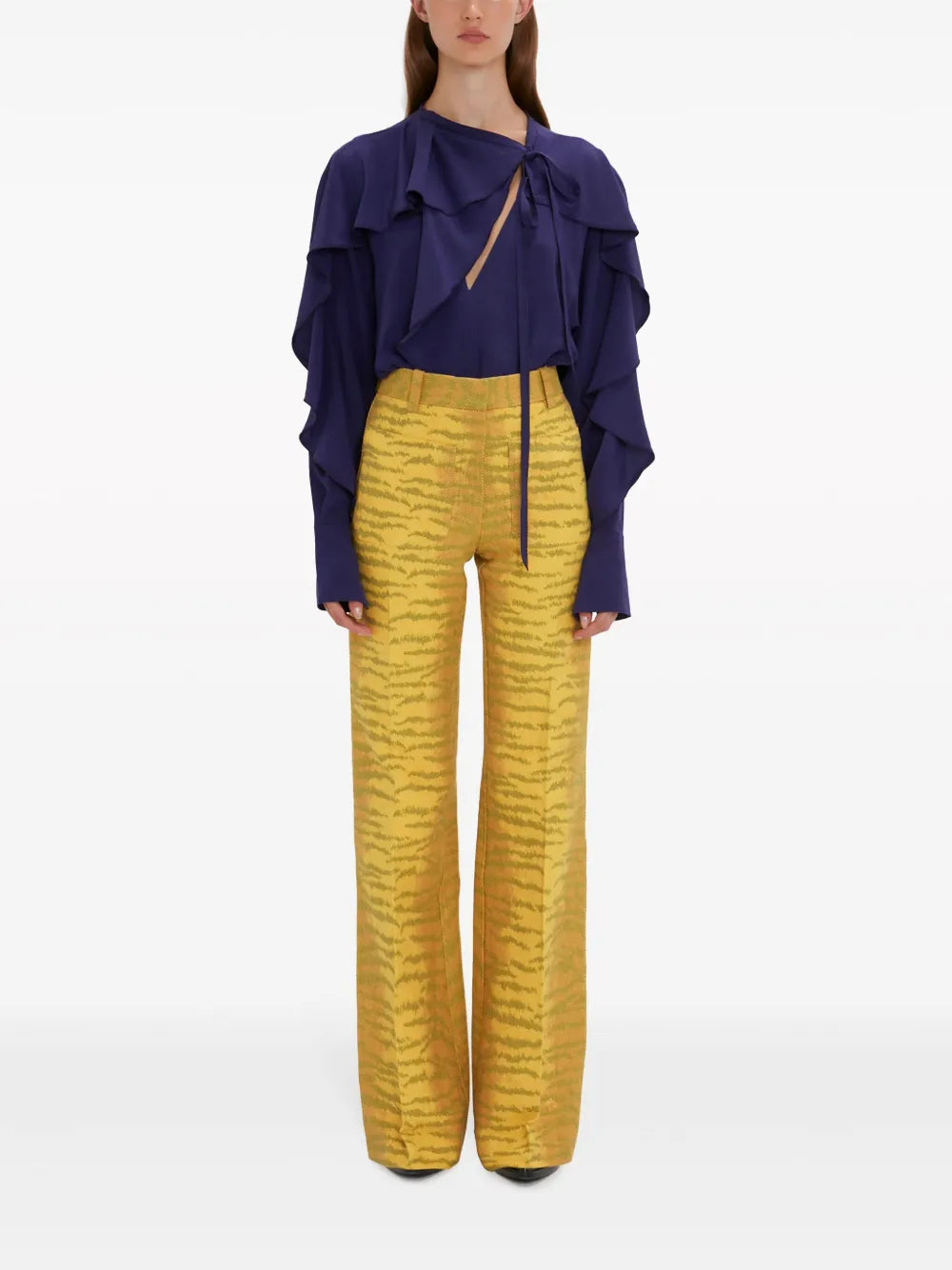 トップス ロマンティックブラウス Victoria Beckham 紫 女性