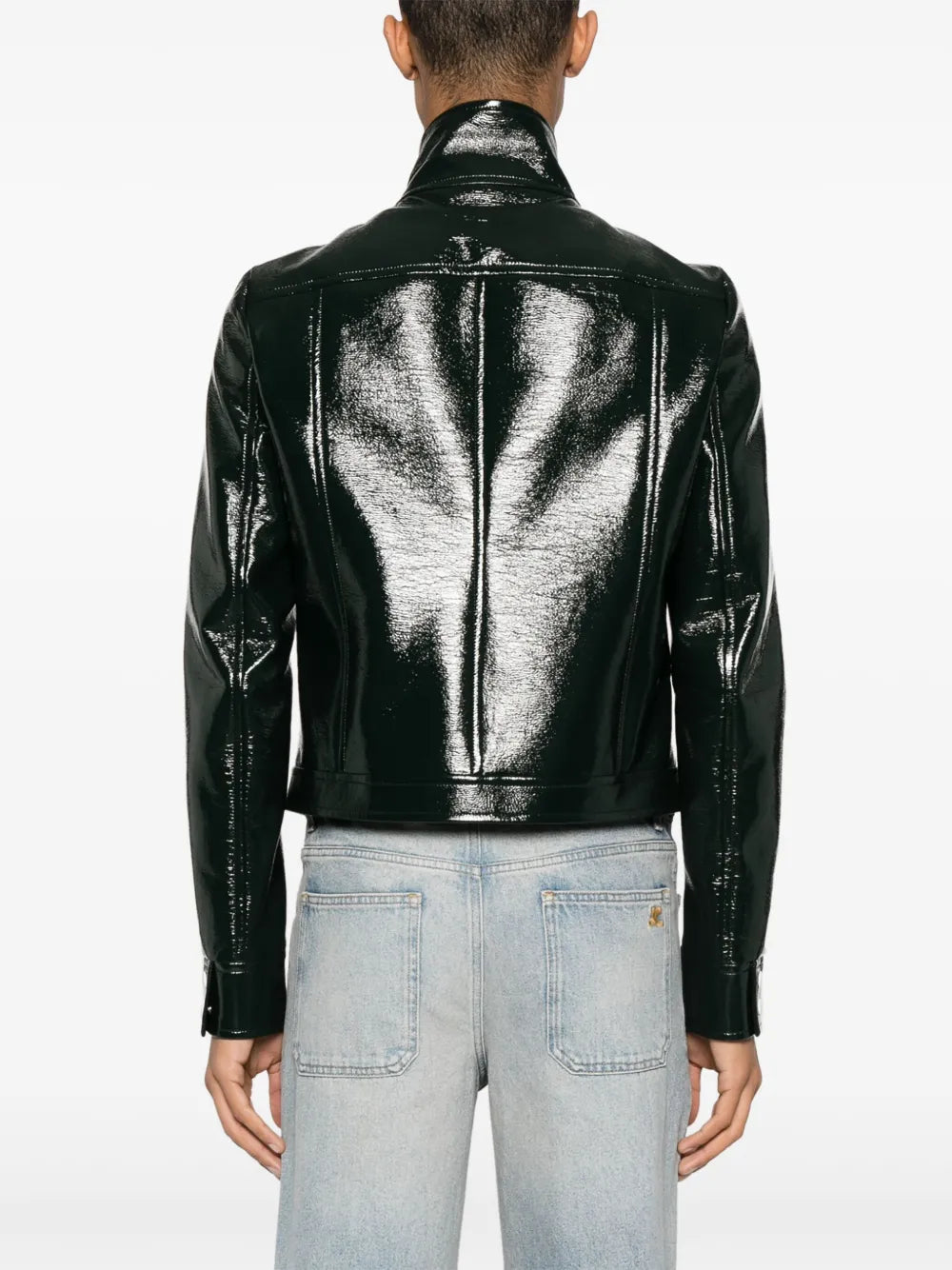 Jaquetas Reedição de Casaco de Vinil Courrèges Verde Homens