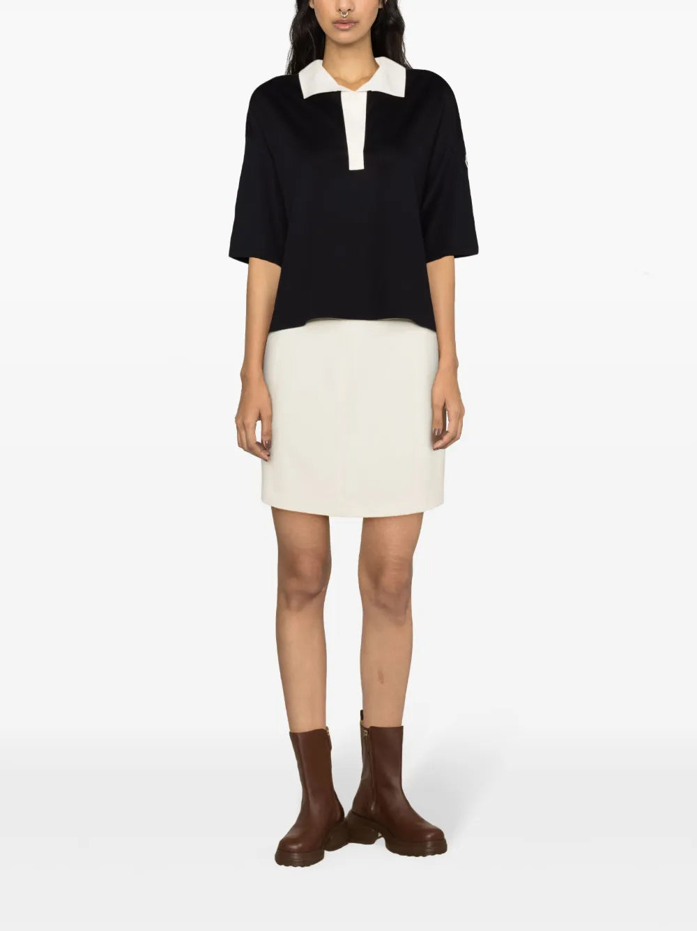 Polos Polo Casual Moncler azul oscuro Femme