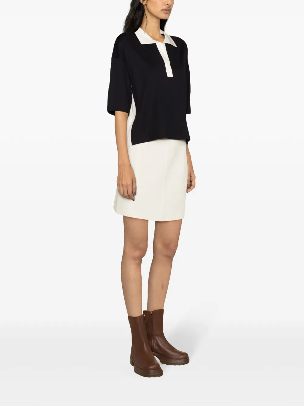 Polos Polo Casual Moncler azul oscuro Femme