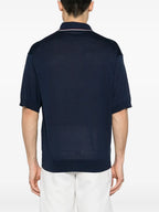 Polos Polo de Seda Prada azul oscuro Homme