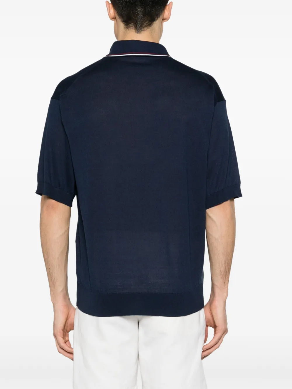 Polos Polo de Seda Prada azul oscuro Homme