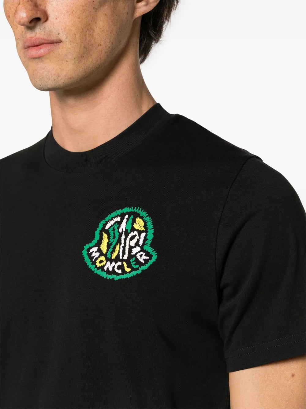 T-shirts T-shirt à logo Moncler Noir Homme