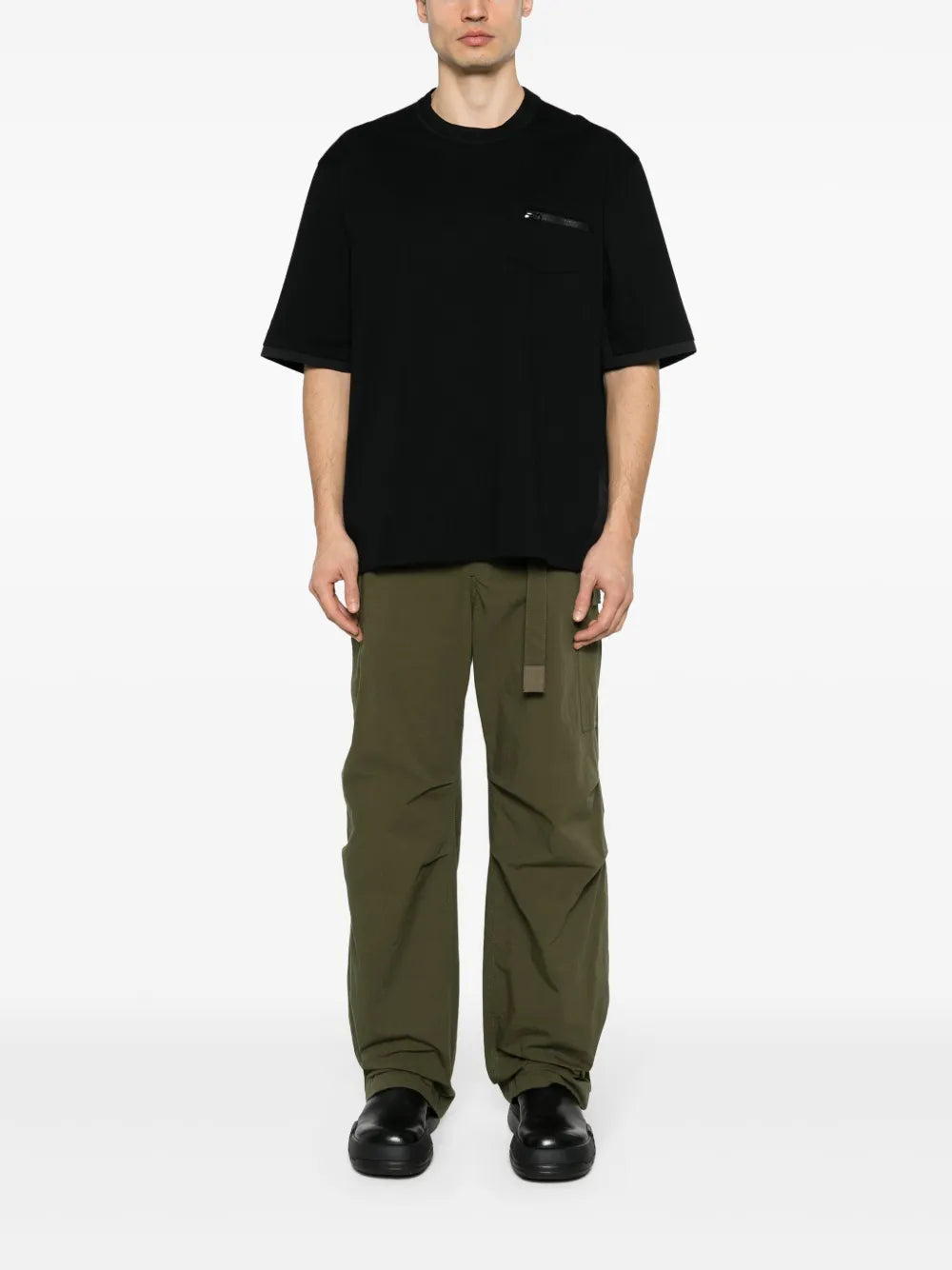 T-shirts T-shirt à poche Sacai Noir Homme