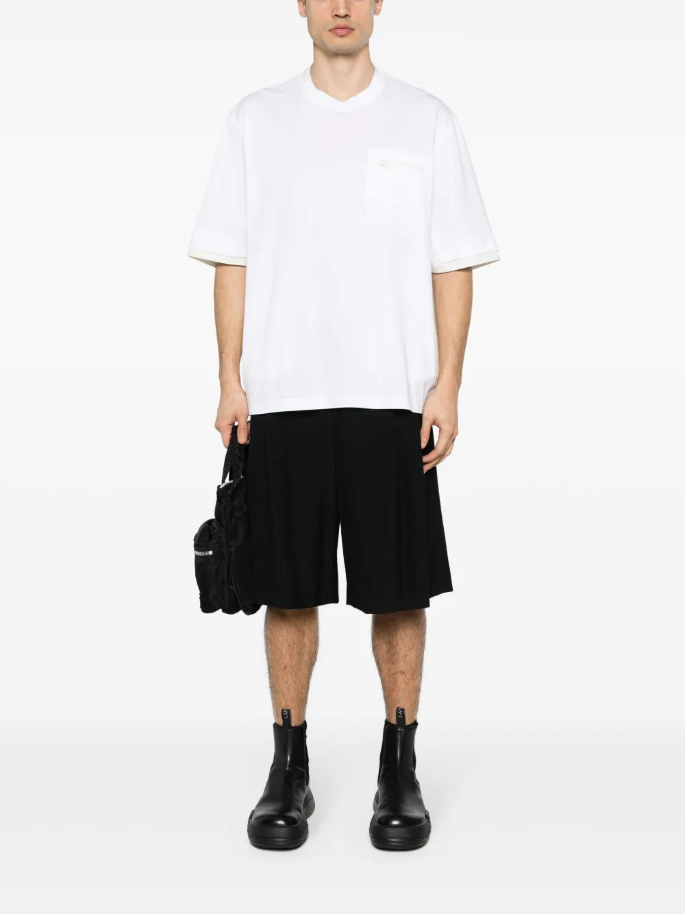 T-Shirts T-Shirt mit Tasche Sacai Weiß Homme